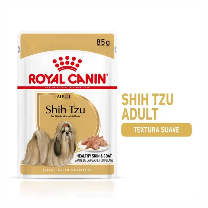 Royal Canin Shih Tzu Sobres Para Perros Adultos De Raza, Peso 1 x 12 sobres 85gr