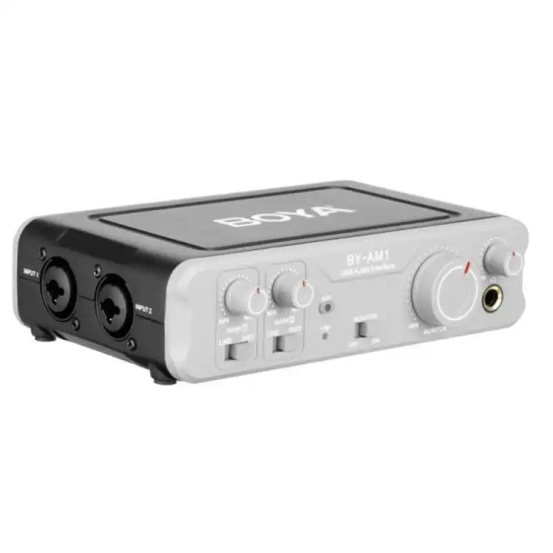 Boya BY-AM1 Mezclador Audio de Dos Canales para Dinámico/condensador