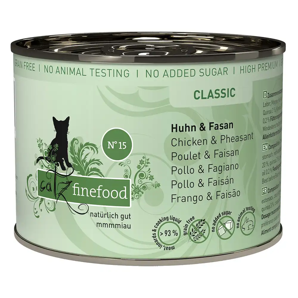 catz finefood en latas 6 x 200 g - Pollo y faisán