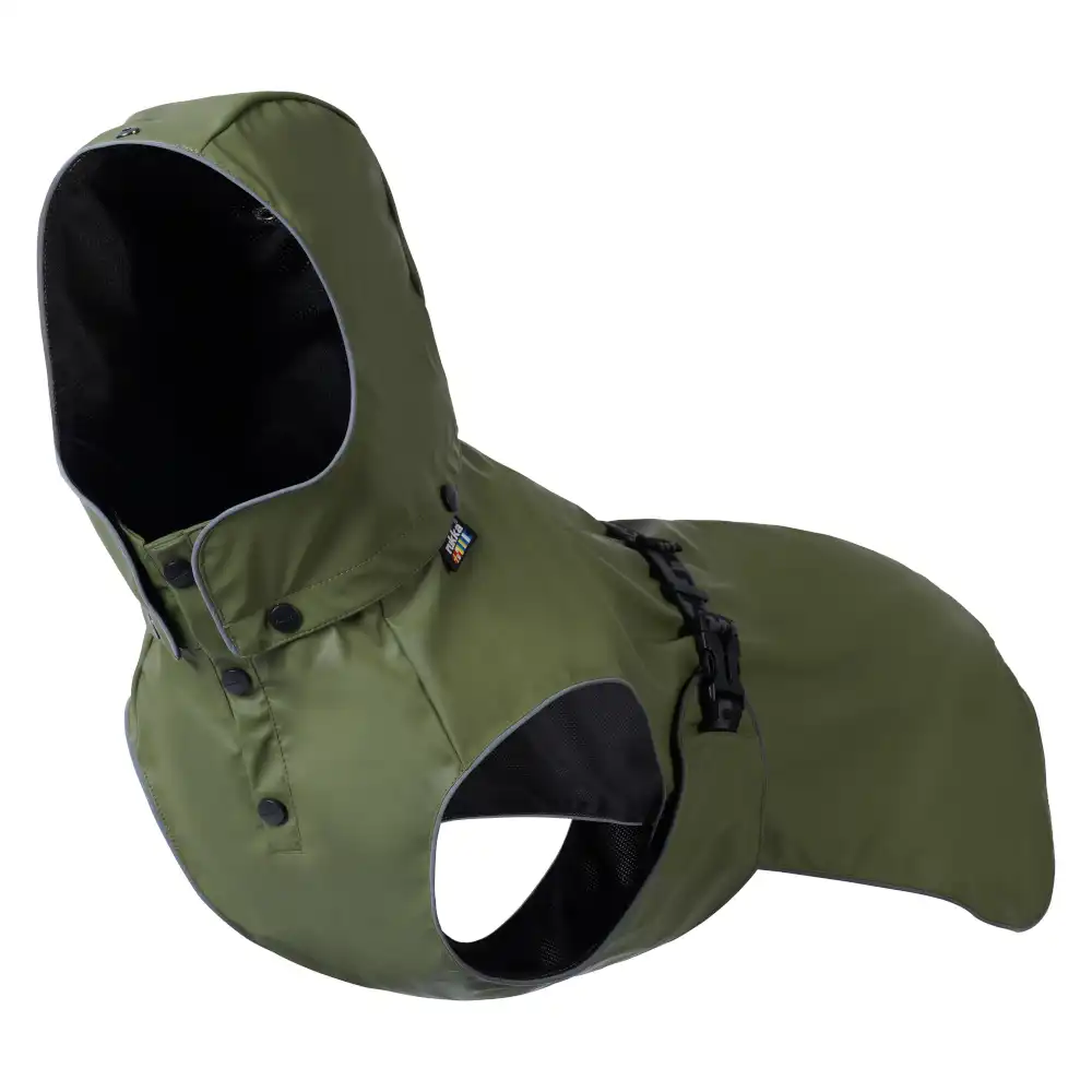 Impermeable Rukka® Streamy Eco, oliva - aprox. 25 cm de largo de espalda