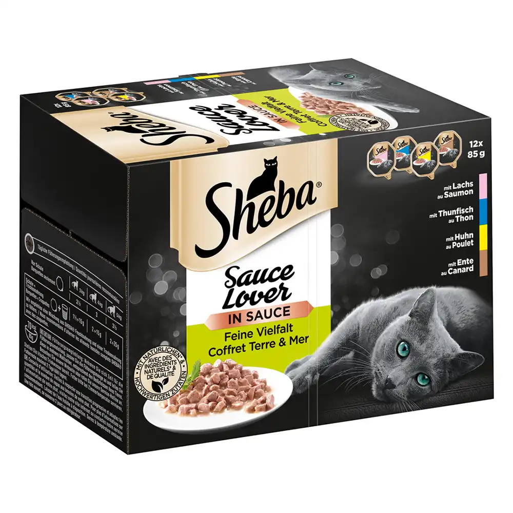 Sheba 48 x 85 g en tarrinas Multireceta - Sauce Lover