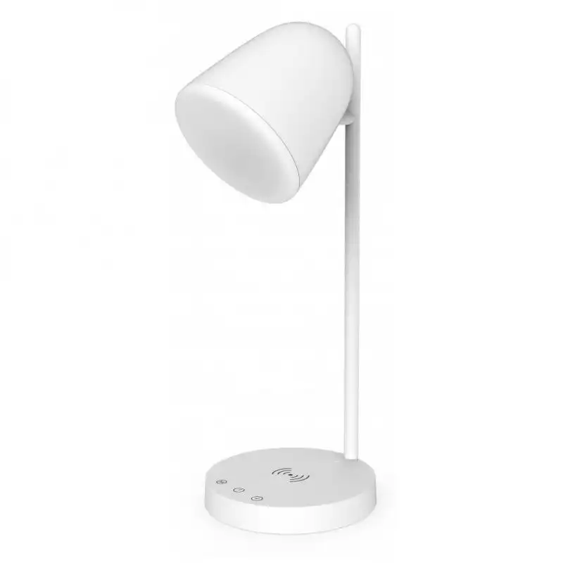 Muvit iO Lámpara Sobremesa WiFi con Base de Carga Inalámbrica G Blanca