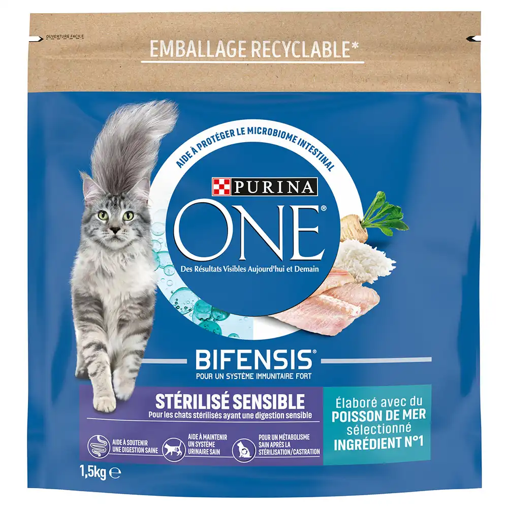 PURINA ONE SterilCat con pescado de mar pienso para gatos - 1,5 kg