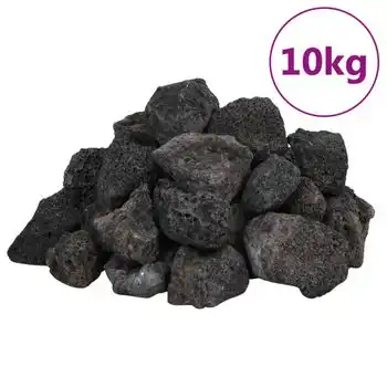 Rocas Volcánicas Negras 10 Kg 3-5 Cm Vidaxl