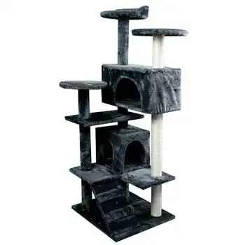 Rascador Árbol Para Gato Mobiclinic Modelo Tico Grande Para Escalar 3 Alturas Soporta Hasta 10 Kg Con Plataformas Y Refugios Desestresante