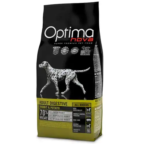 Optima Nova Adult Digestive Conejo pienso para perros