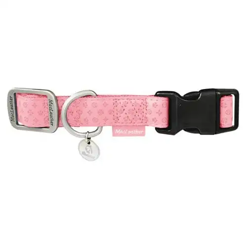 Collar para perros MacLeather rosa M