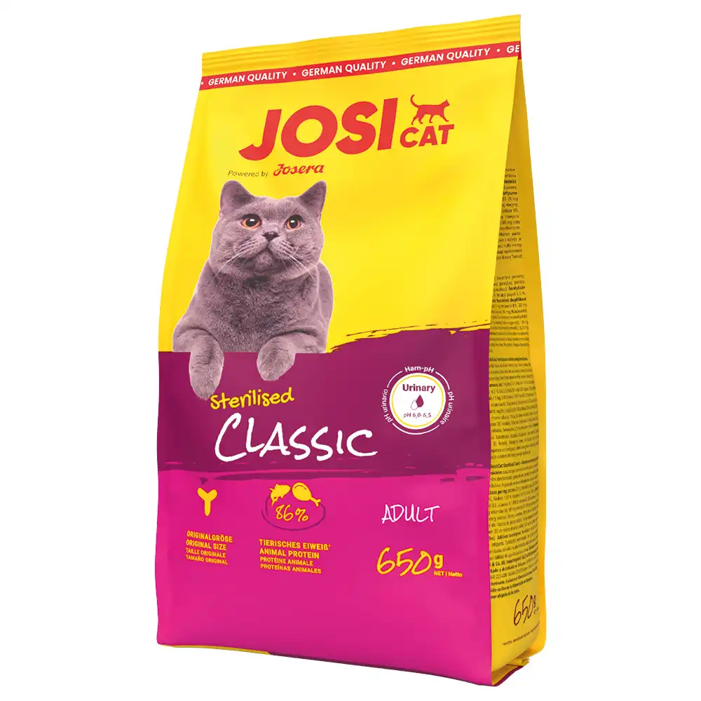 JosiCat Classic Sterilised con salmón  - 650 g