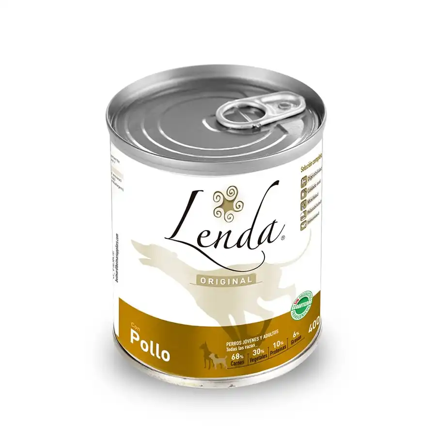 Lenda Nature Pollo lata para perros