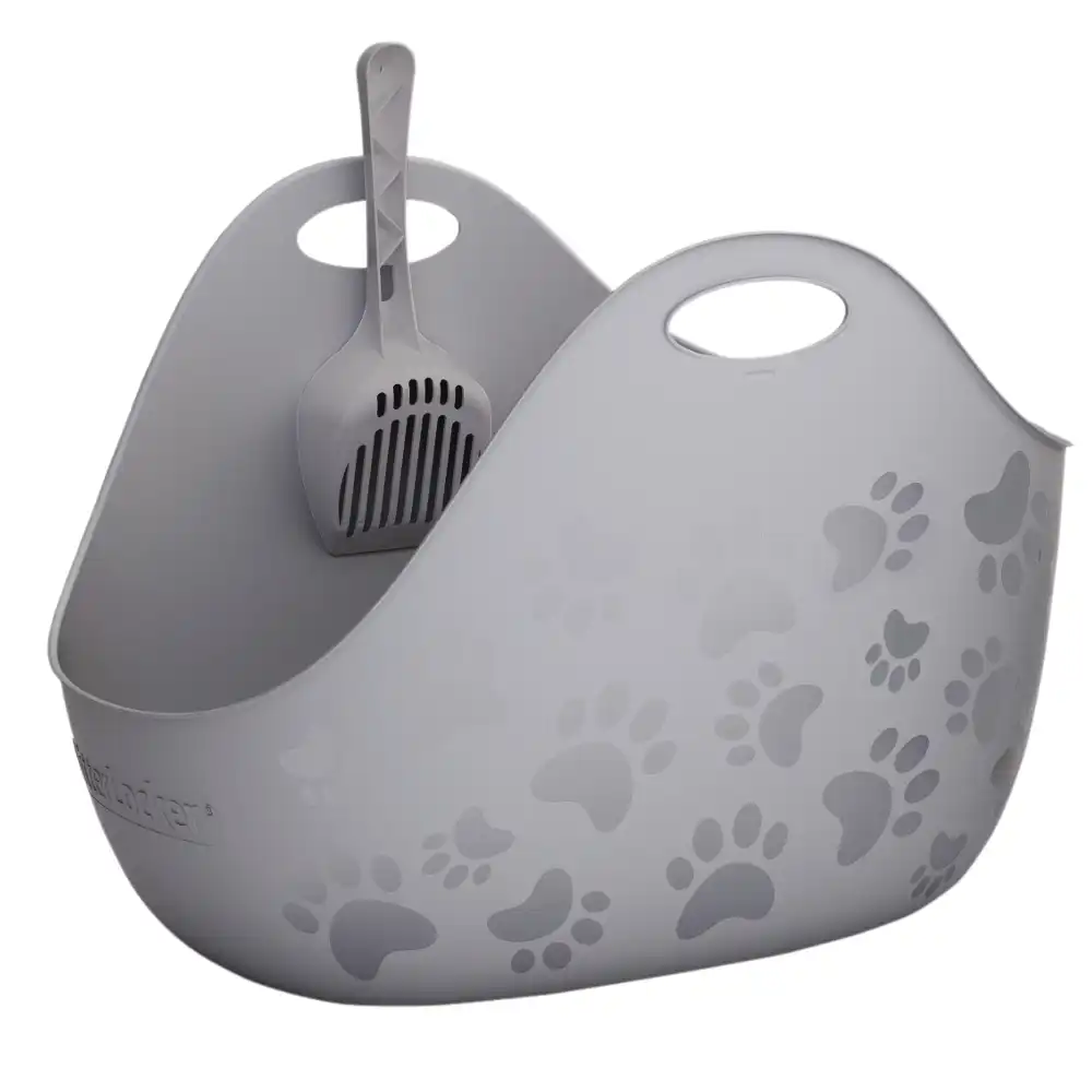 Arenero descubierto LitterLocker® LitterBox para gatos - gris