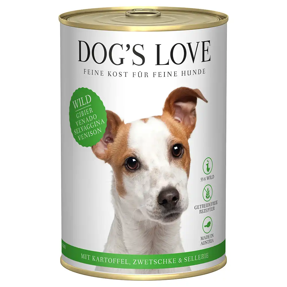 Dog´s Love Adult 6 x 400 g - Venado