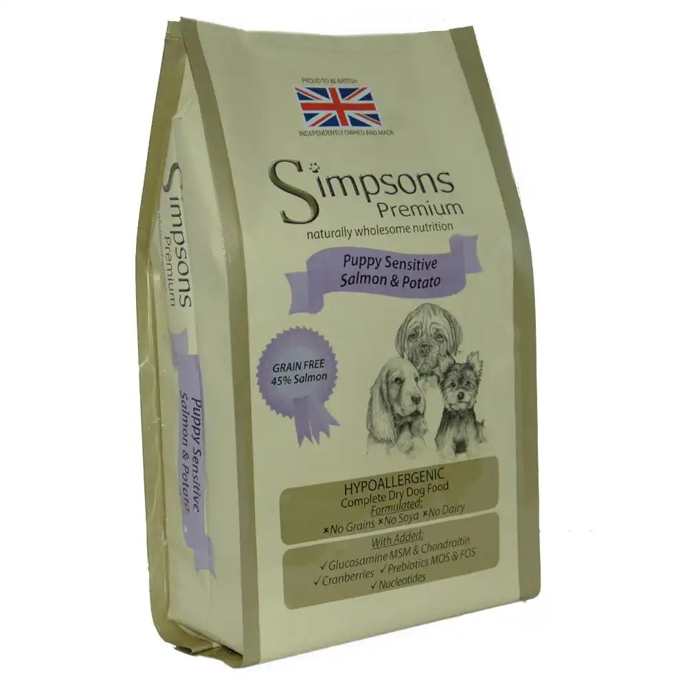 Simpsons Premium Puppy Sensitive con salmón y patatas - 12 kg