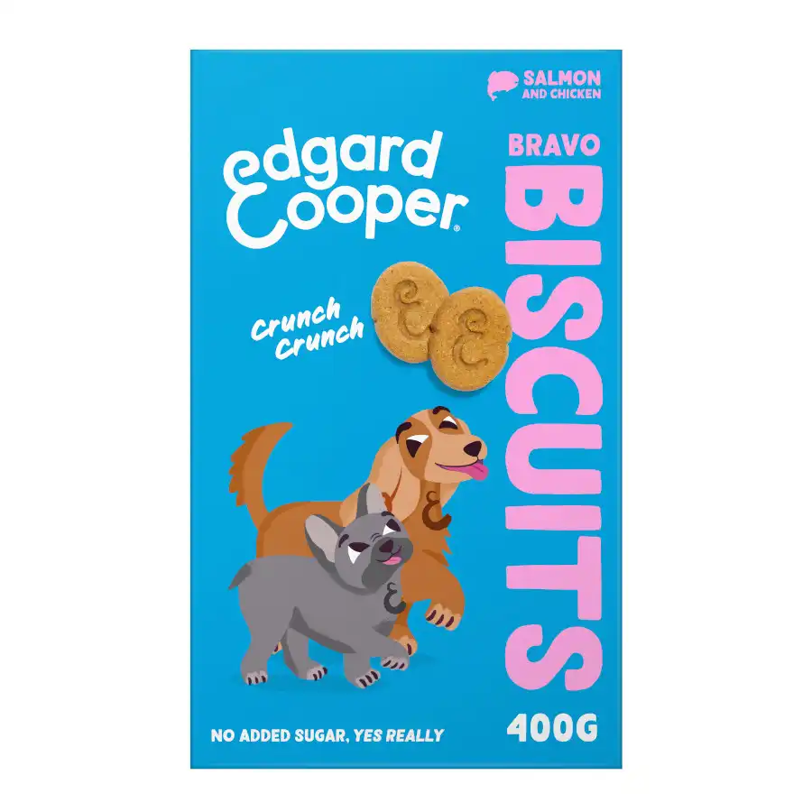 0.4 KG 0.4 KG Edgard & Cooper Galletas de Salmón y Pollo para perros