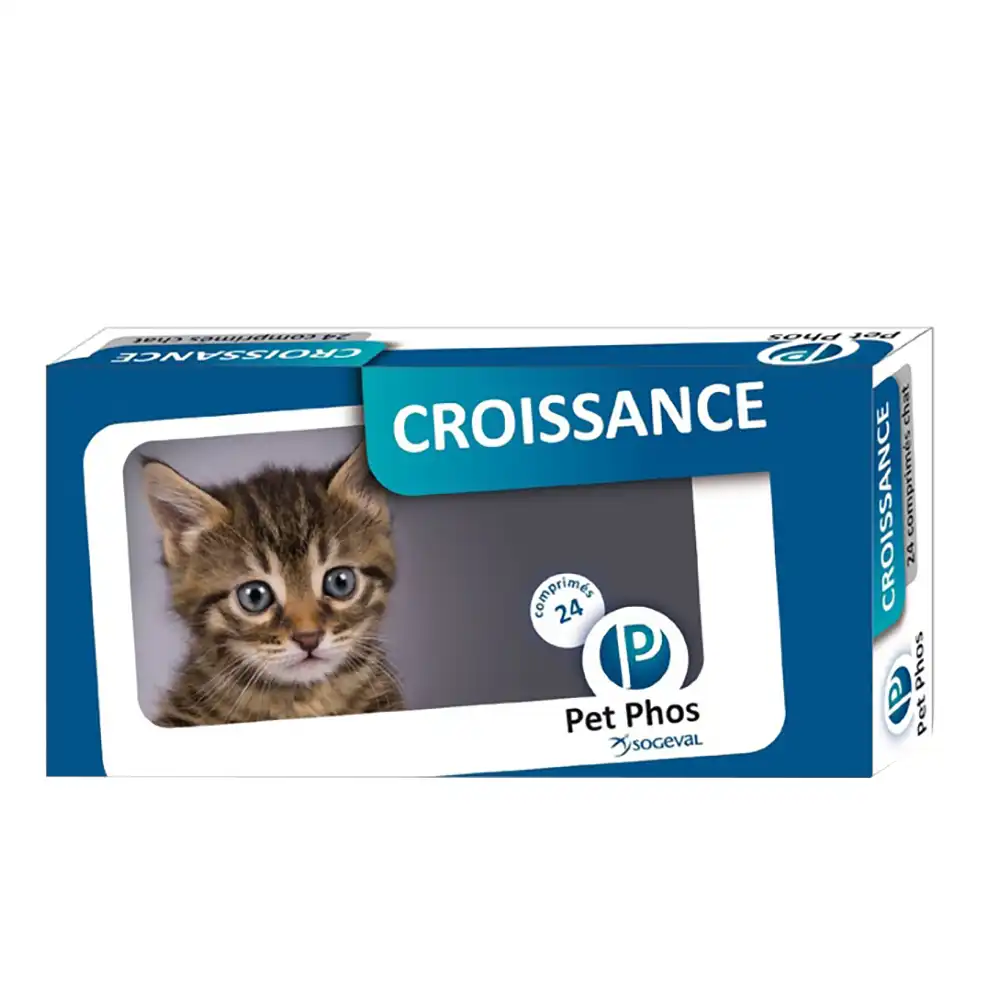 Ceva Pet-Phos Cat Growth vitaminas y minerales para gatos - 96 pastillas