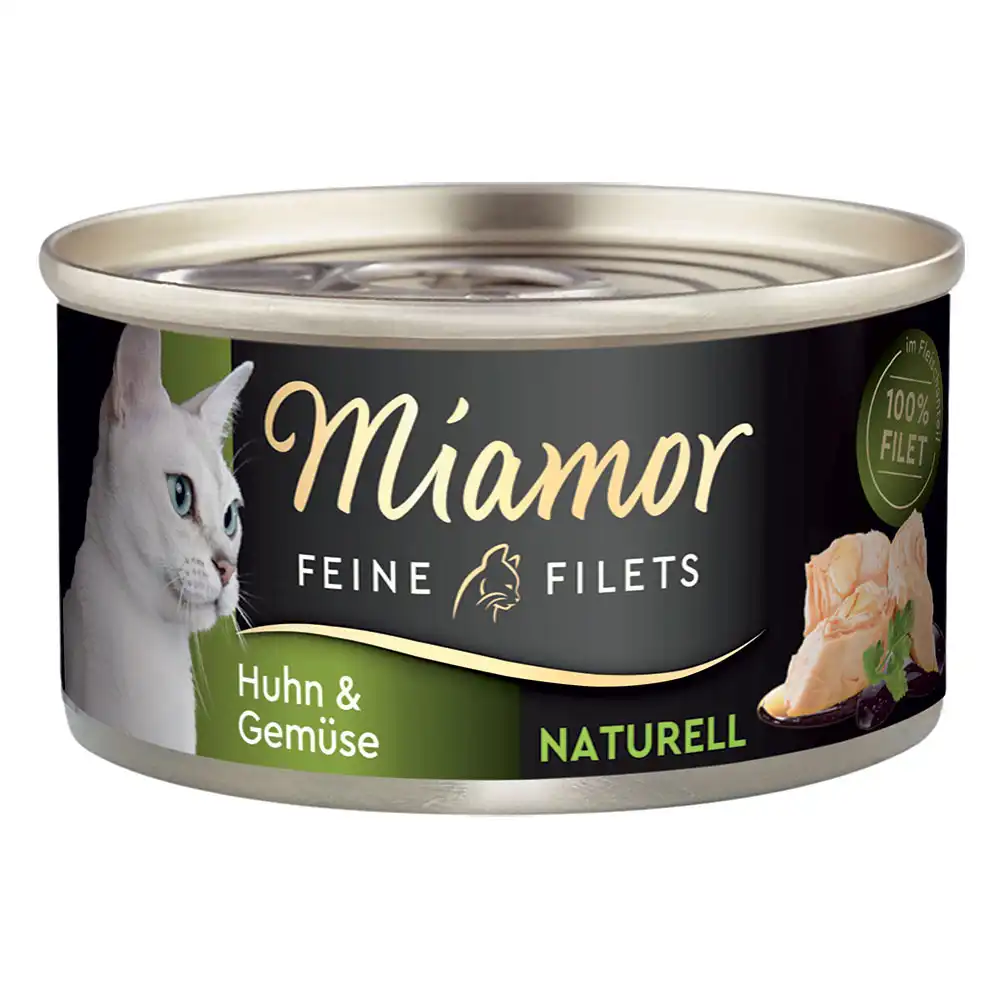 Miamor Filetes Finos Naturelle 6 x 80 g  - Pollo y verduras