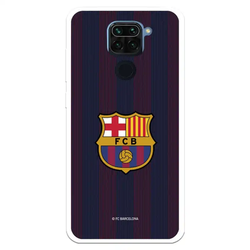 Funda Licencia Oficial FC Barcelona Rayas Blaugrana para Xiaomi Redmi Note 9