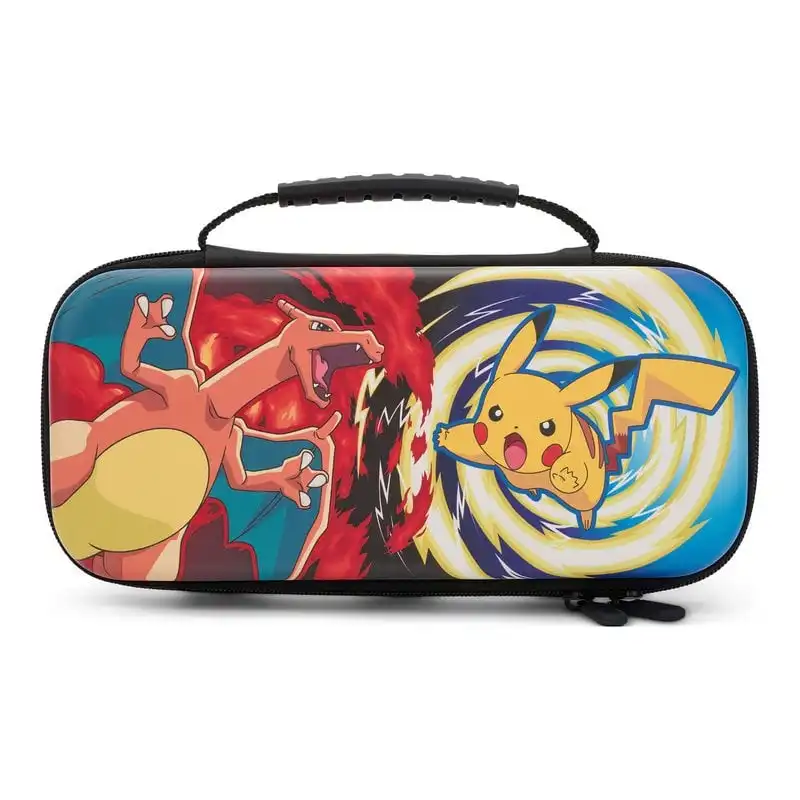 Power A Funda Rígida con Asa Pokémon: Charizard vs. Pikachu Vortex para Nintendo Switch/Lite/OLED