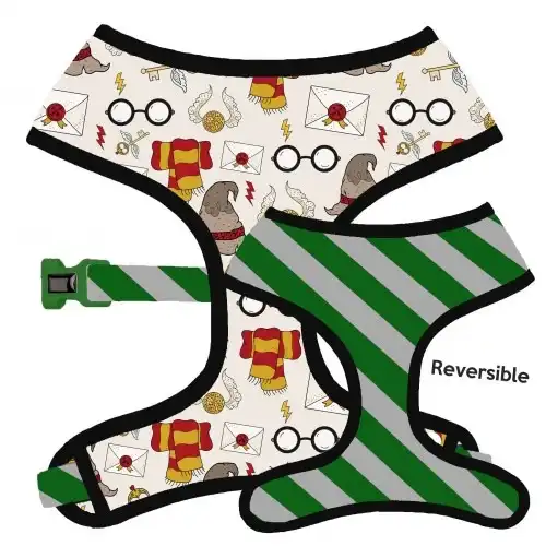 Arnés reversible CaponeTheDog para perros estampado Magia Verde