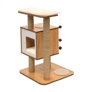 Mueble Rascador Para Gatos Catit Vesper Base Blanco