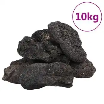 Rocas Volcánicas Negras 10 Kg 10-30 Cm Vidaxl