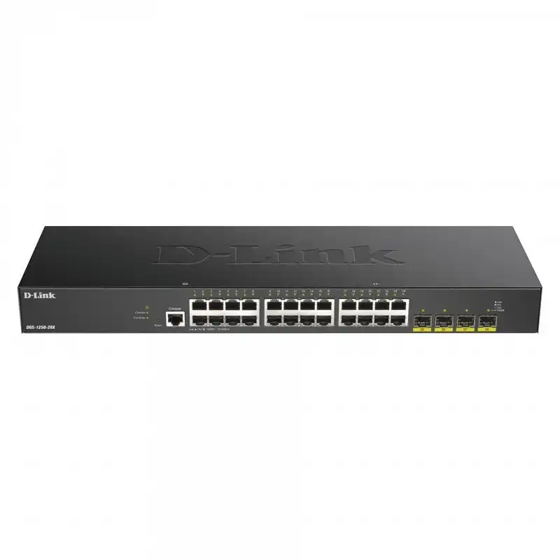 D-Link DGS-1250-28X Switch Gestionado 24 Puertos Gigabit + 4 Puertos 10G SFP+