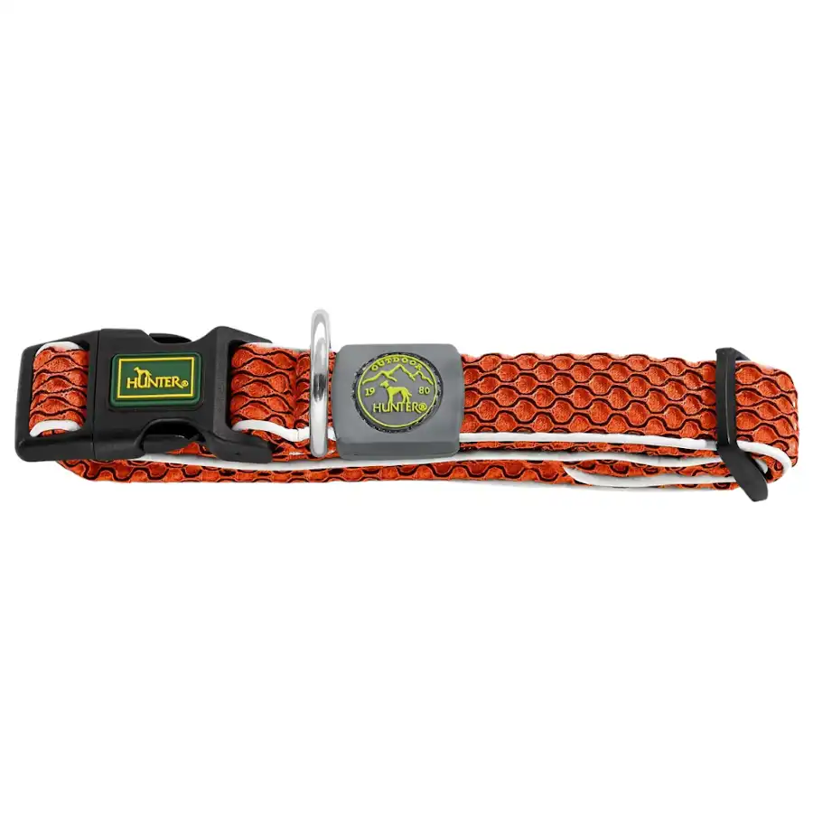 Hunter Hilo Vario Basic Collar naranja para perros