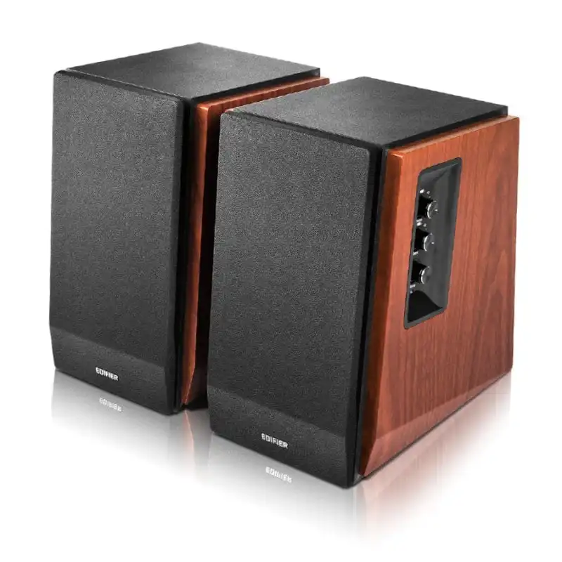 Edifier R1700BTs Altavoces Activos 2.0 con Salida Subwoofer y Bluetooth 65W RMS Negro/Madera