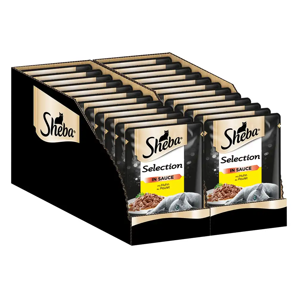 Sheba 12 x 85 g comida húmeda para gatos: ¡20 % de descuento! - Multireceta - Selección de pollo en salsa (12 x 85 g)