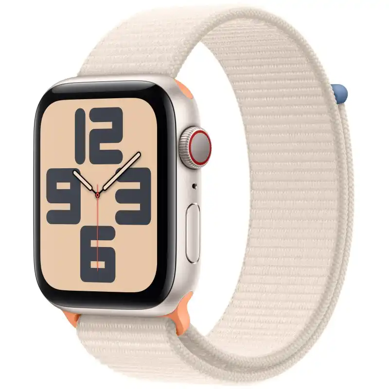 Apple Watch SE GPS + Cellular 44mm Aluminio Blanco Estrella con Correa Loop Blanco Estrella