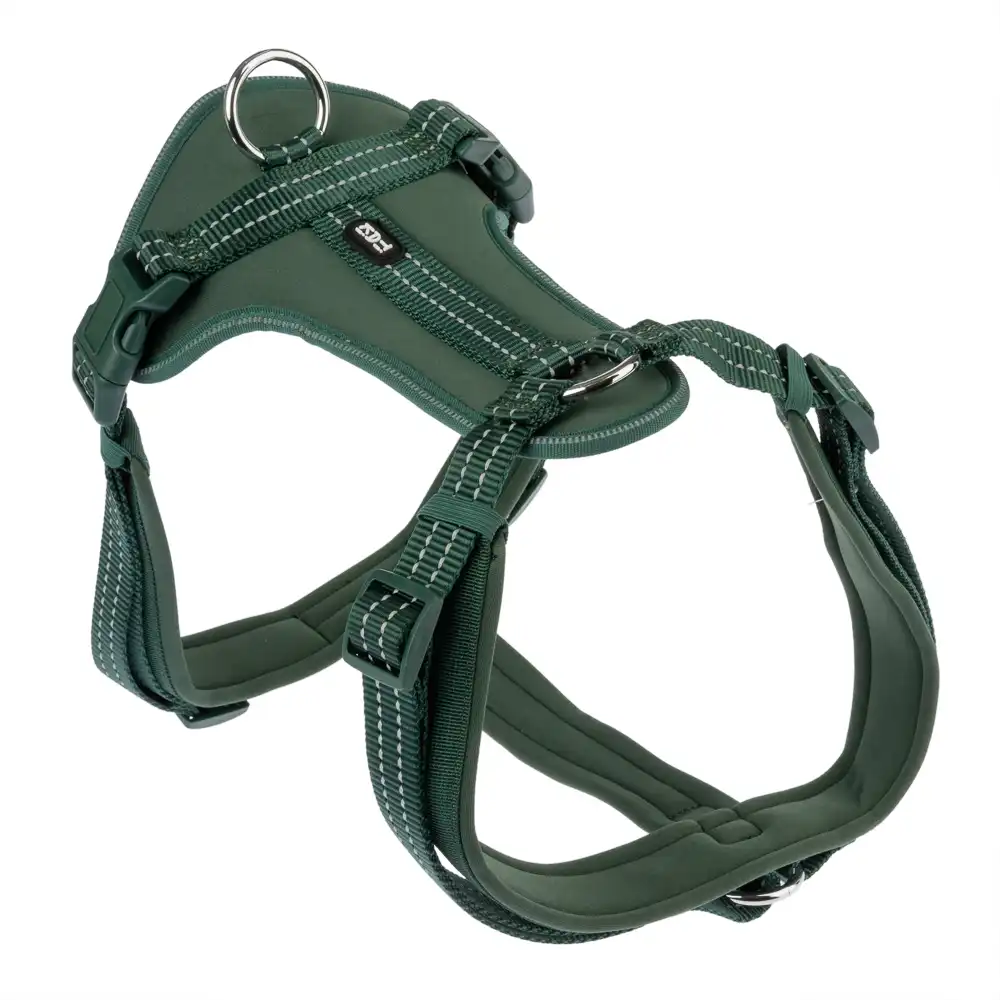 Arnés TIAKI Neoprene verde para perros - XS: 28 - 42 cm contorno de pecho