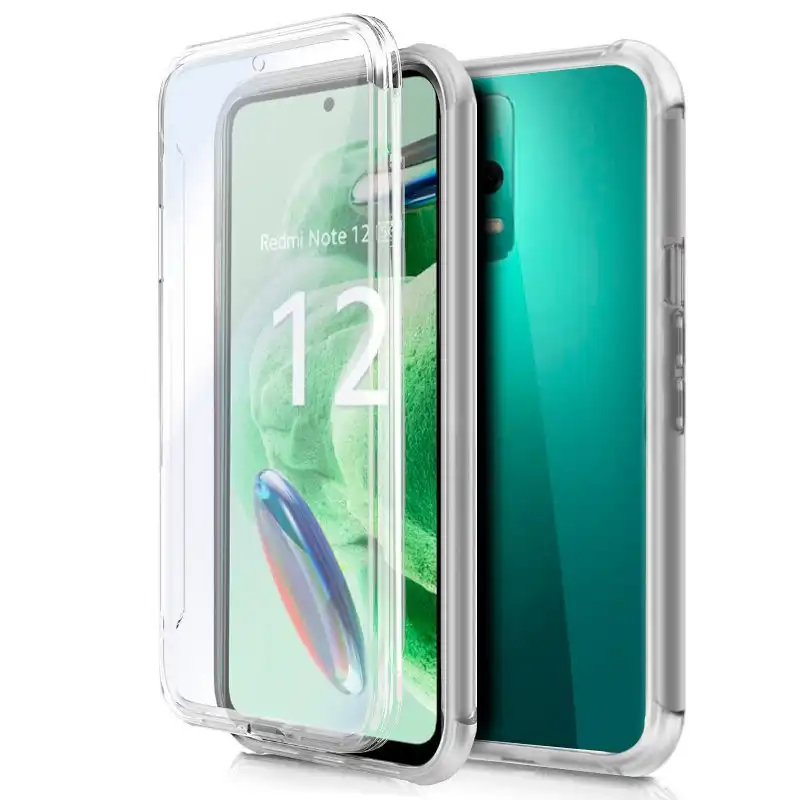 Cool Funda de Silicona 3D para Xiaomi Redmi Note 12 5G/Poco X5 5G (Transparente Frontal + Trasera)