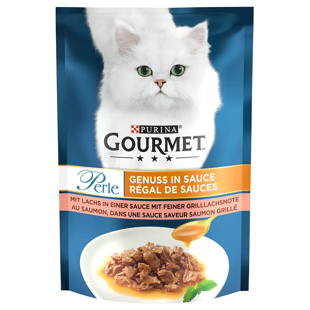 Purina Gourmet Perle Delicias en Salsa 26 x 85 g - Salmón