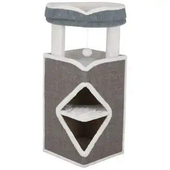 Torre Para Gatos Arma Gris Azul Y Blanco Trixie