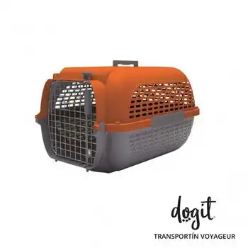 Transportín Dogit Pet Voyaguer Carrier Tamaño M - Naranja /gris