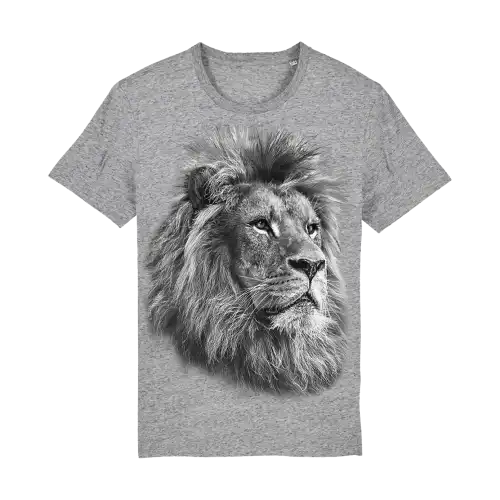 Camiseta Ralf Nature león monocromática gris