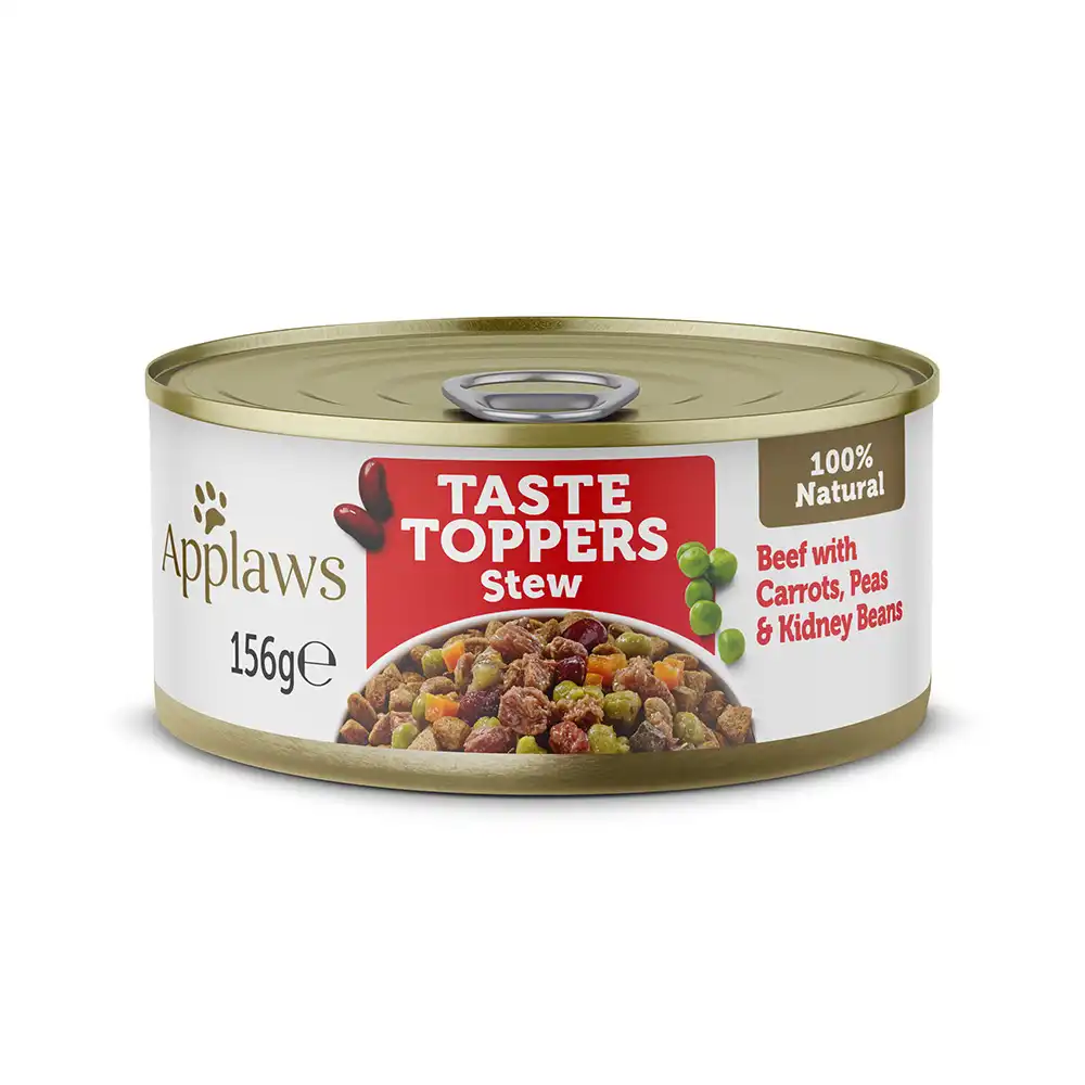 Applaws Taste Toppers estofado en latas para perros 6 x 156 g - Vacuno