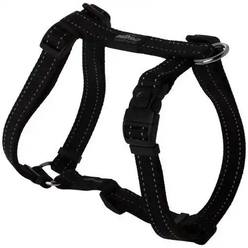 Rogz Utility Arnés Negro Reflectante para perros