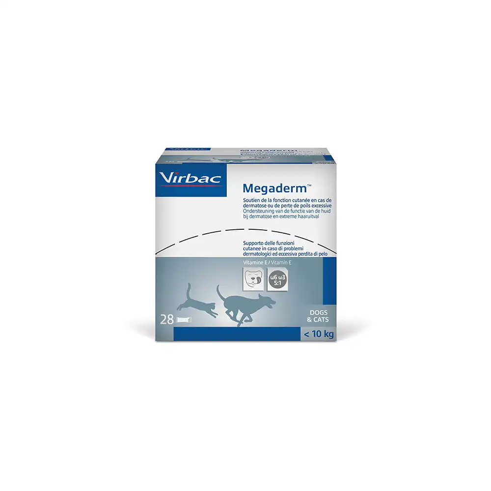 Virbac Megaderm para mascotas - 28 x 4 ml gatos y perros