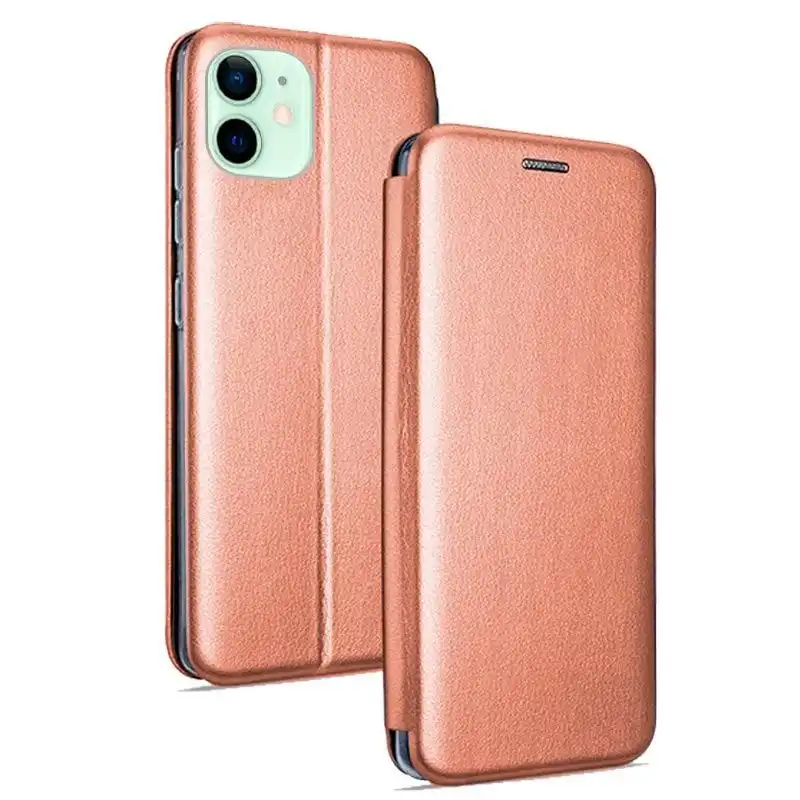 Cool Funda Flip Cover Elegance Rosa Oro para iPhone 12/12 Pro