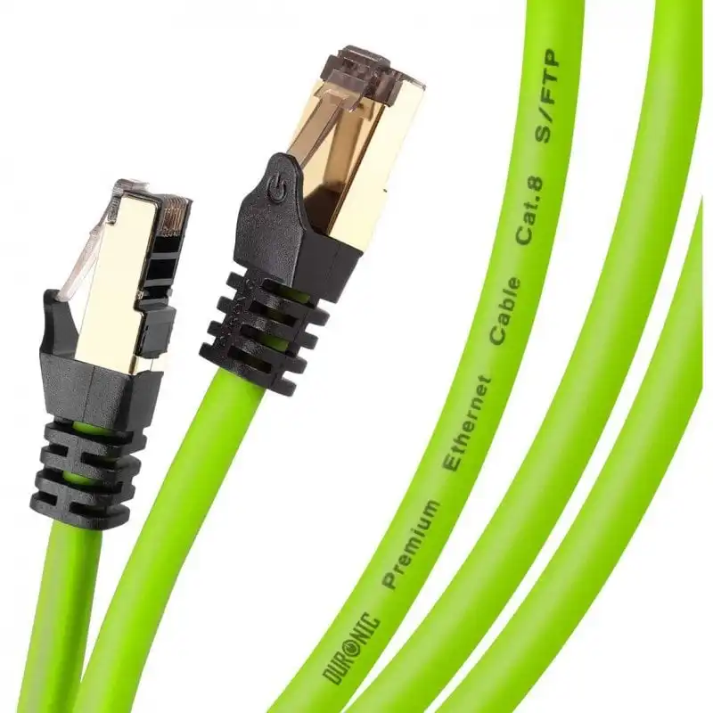 Duronic Cable de Red SFTP Cat8 2m Verde
