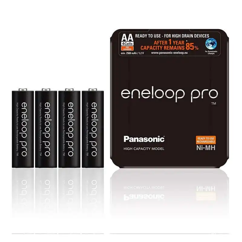 Panasonic Eneloop Pro Pilas Recargables 2500mAh AA HR06 4 Unidades