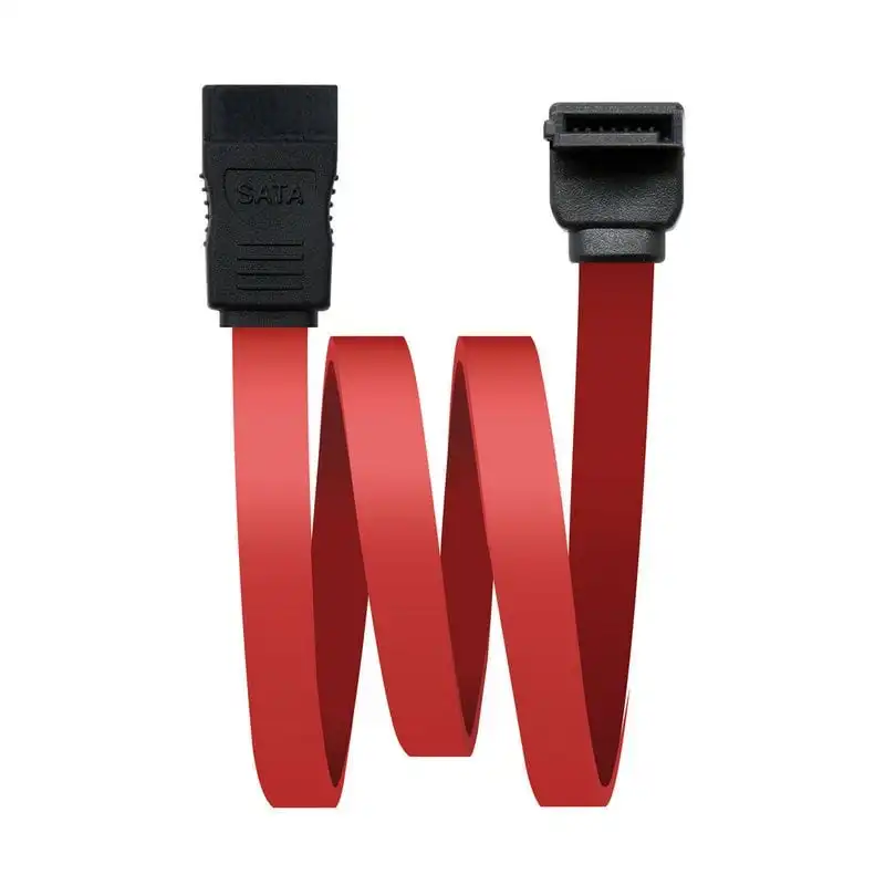 Nanocable Cable SATA Datos Hembra/Hembra Acodado 50cm Rojo