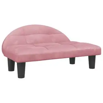 Cama Para Perros De Terciopelo Rosa 70x52x30 Cm Vidaxl