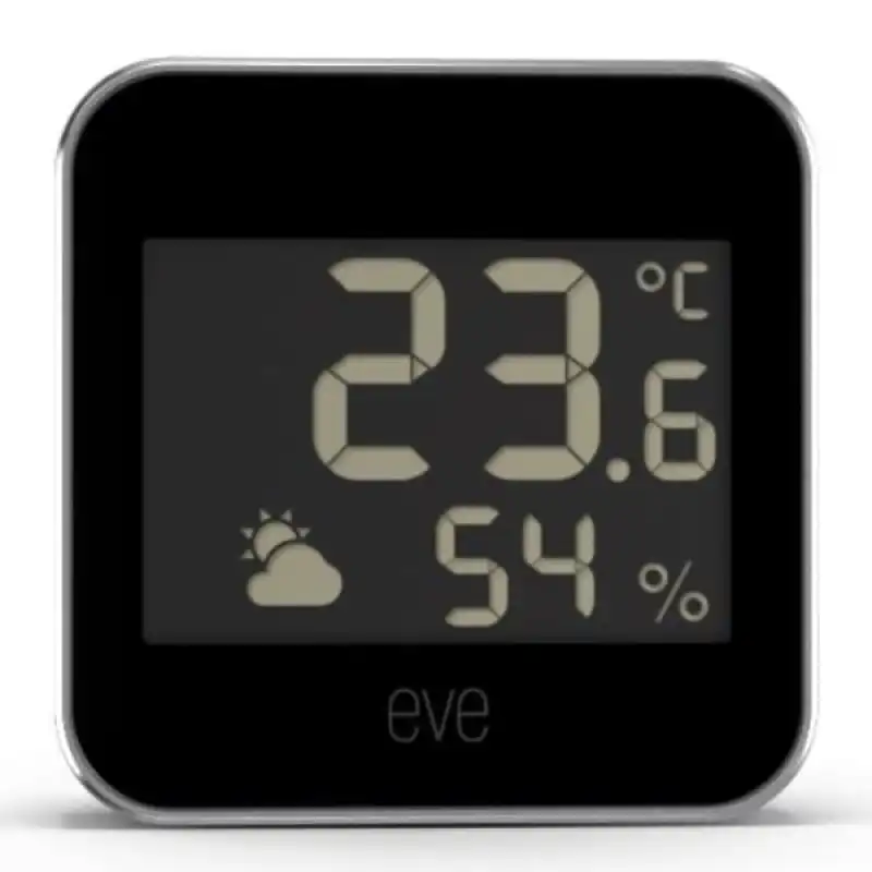 Eve Weather Sensor de Temperatura y Humedad Interior/Exterior Independiente Inalámbrico