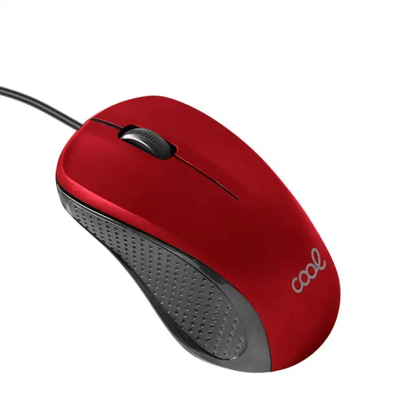 Cool Rato com Cabo USB Vermelho 1200 DPI
