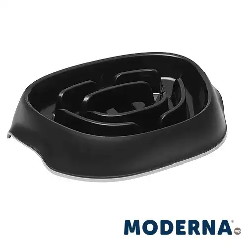 MP COMEDERO SENSIBOWL SLOMO (NEGRO 34.6 x 24.5 x 8.5 CM  950 ML)