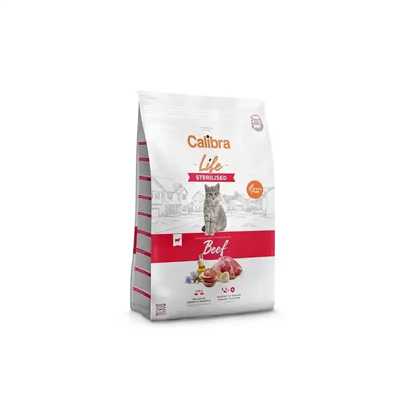 6Kg Calibra Pienso para Gato Adulto Sterilesed Ternera