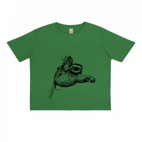 Camiseta niño/a perezoso color Verde