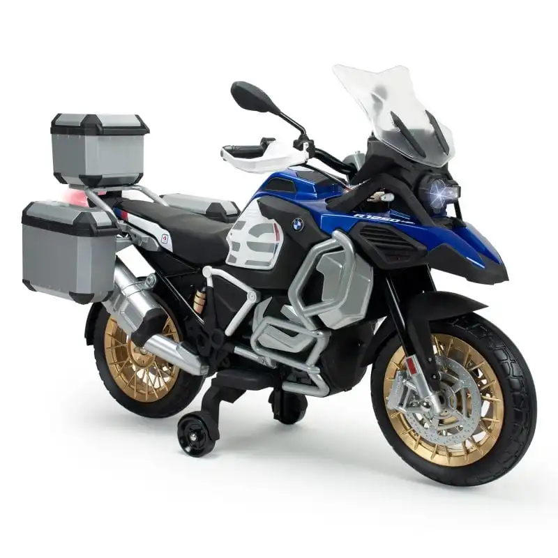 Injusa BMW R 1250 GS Adventure Moto Eléctrica con Maletas 12V Azul