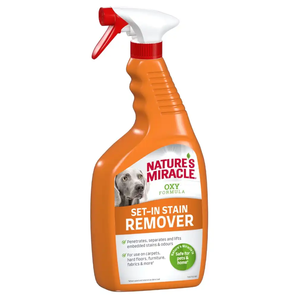 Nature's Miracle spray quitamanchas y quitaolores persistentes para perros - 709 ml